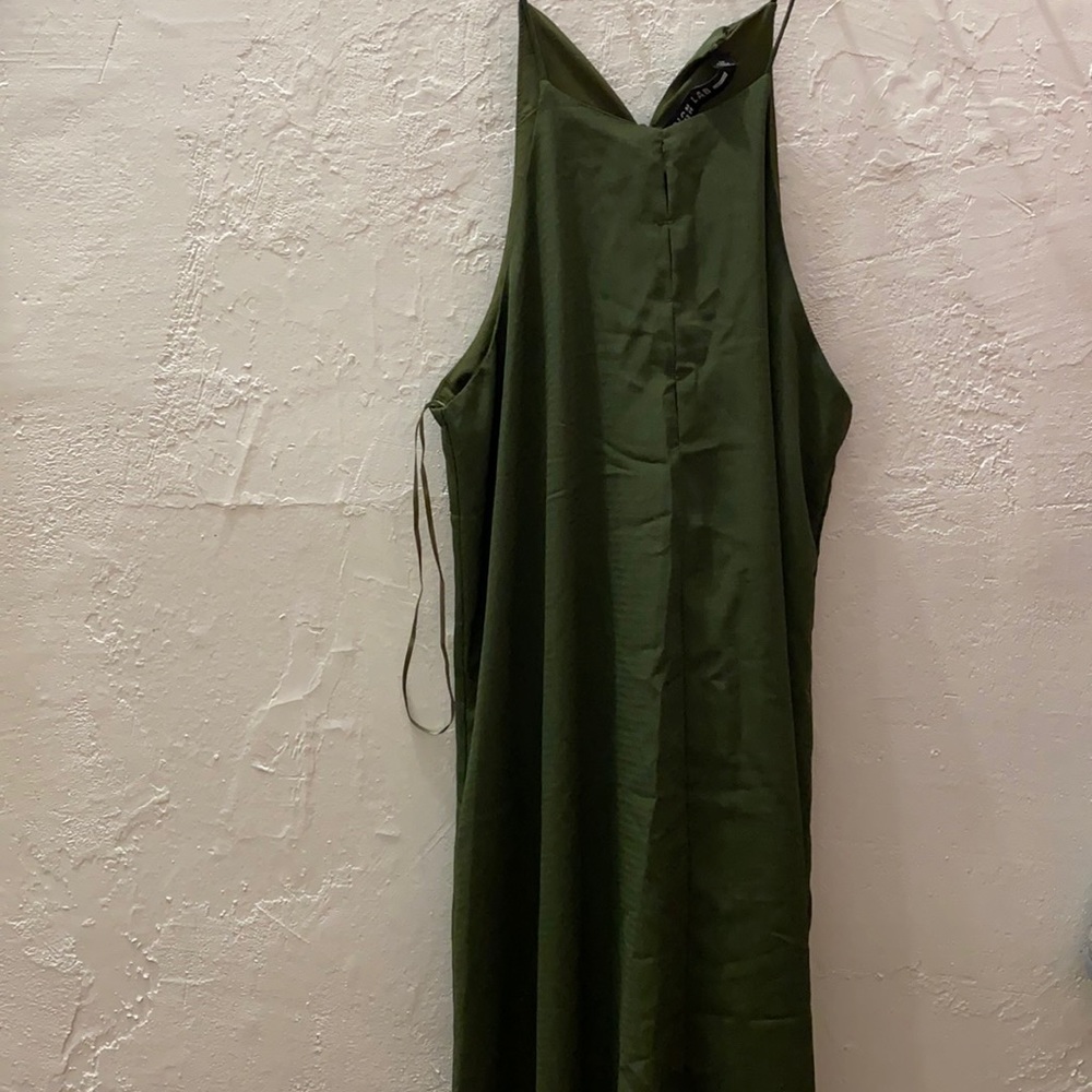 Design lab green dress halter